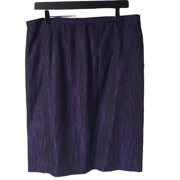 Anne Klein Purple Midi Skirt - Picture 2 of 8